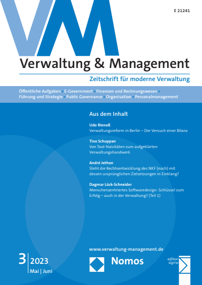 Cover of Volume: VM Verwaltung & Management Volume 29 (2023), Edition 3