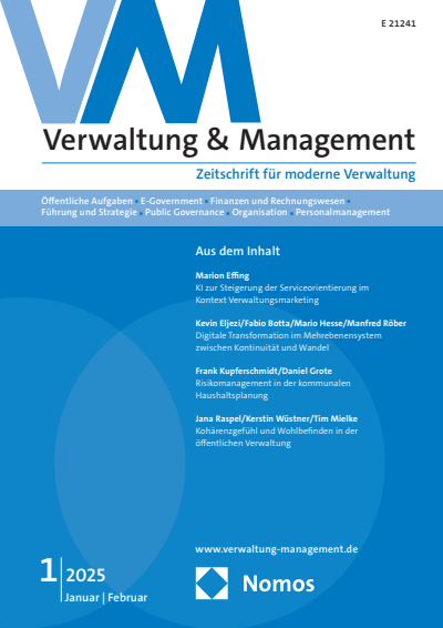 Cover der Ausgabe: VM Verwaltung & Management Jahrgang 31 (2025), Heft 1