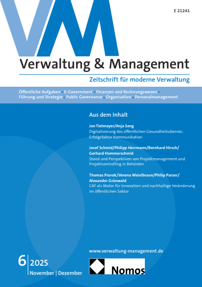 Cover der Ausgabe: VM Verwaltung & Management Jahrgang 31 (2025), Heft 6