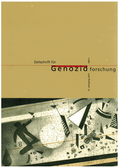 Cover der Ausgabe: ZfGen Zeitschrift für Genozidforschung Jahrgang 12 (2011), Heft 1