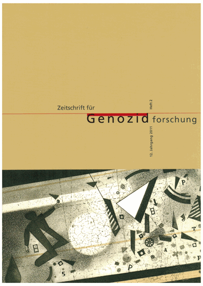 Cover der Ausgabe: ZfGen Zeitschrift für Genozidforschung Jahrgang 12 (2011), Heft 2
