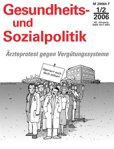 Cover der Ausgabe: Gesundheits- und Sozialpolitik (G&S) Jahrgang 60 (2006), Heft 1-2