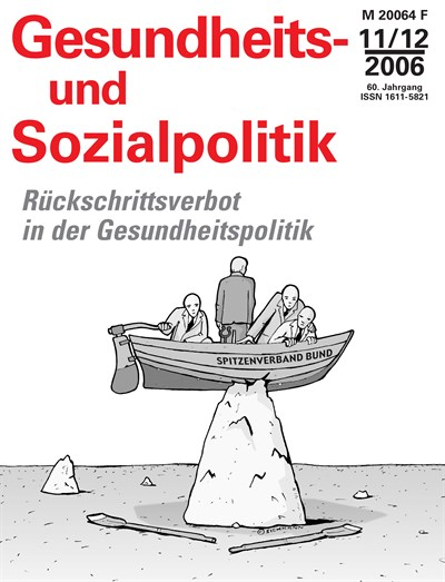 Cover der Ausgabe: Gesundheits- und Sozialpolitik (G&S) Jahrgang 60 (2006), Heft 11-12