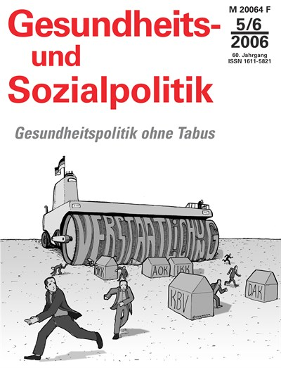 Cover der Ausgabe: Gesundheits- und Sozialpolitik (G&S) Jahrgang 60 (2006), Heft 5-6