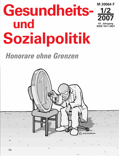Cover der Ausgabe: Gesundheits- und Sozialpolitik (G&S) Jahrgang 61 (2007), Heft 1-2