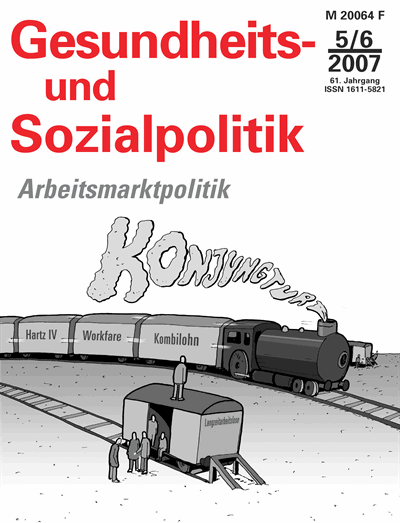 Cover der Ausgabe: Gesundheits- und Sozialpolitik (G&S) Jahrgang 61 (2007), Heft 5-6