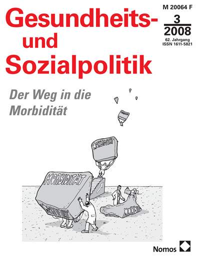 Cover der Ausgabe: Gesundheits- und Sozialpolitik (G&S) Jahrgang 62 (2008), Heft 3