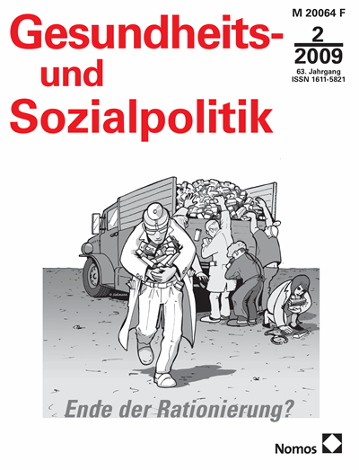 Cover der Ausgabe: Gesundheits- und Sozialpolitik (G&S) Jahrgang 63 (2009), Heft 2