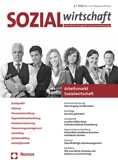 Cover of Volume: Sozialwirtschaft Volume 23 (2013), Edition 3