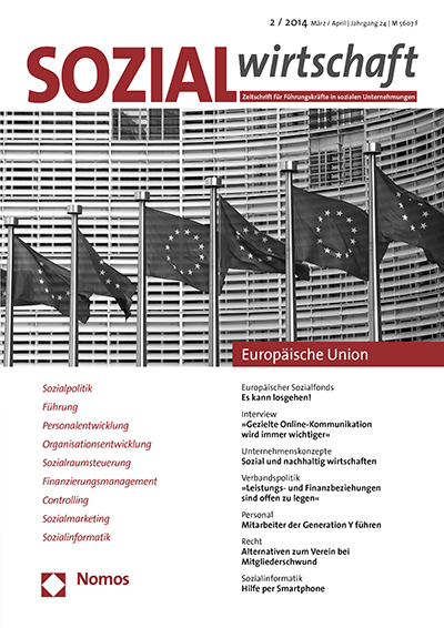 Cover of Volume: Sozialwirtschaft Volume 24 (2014), Edition 2