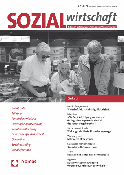 Cover of Volume: Sozialwirtschaft Volume 29 (2019), Edition 3