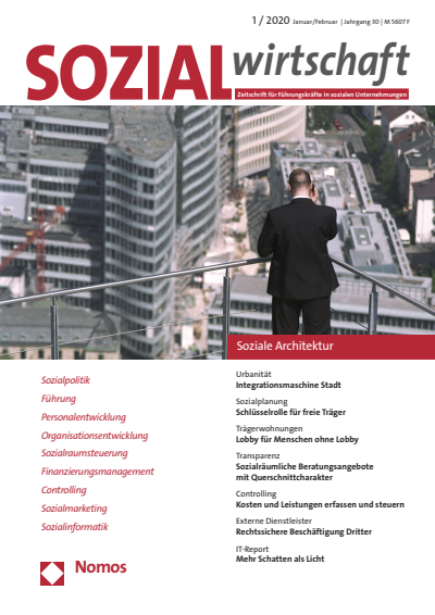 Cover of Volume: Sozialwirtschaft Volume 30 (2020), Edition 1