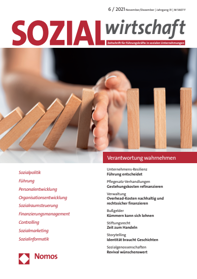 Cover of Volume: Sozialwirtschaft Volume 31 (2021), Edition 6