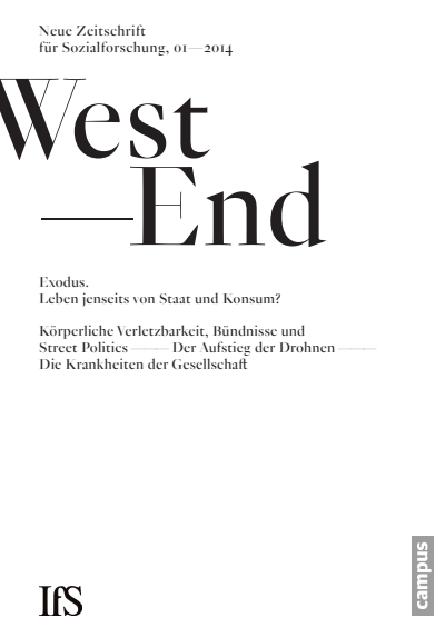 Cover der Ausgabe: WestEnd Jahrgang 11 (2014), Heft 1