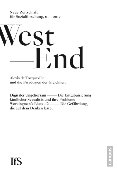 Cover der Ausgabe: WestEnd Jahrgang 14 (2017), Heft 1