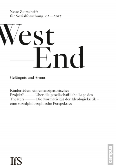 Cover der Ausgabe: WestEnd Jahrgang 14 (2017), Heft 2