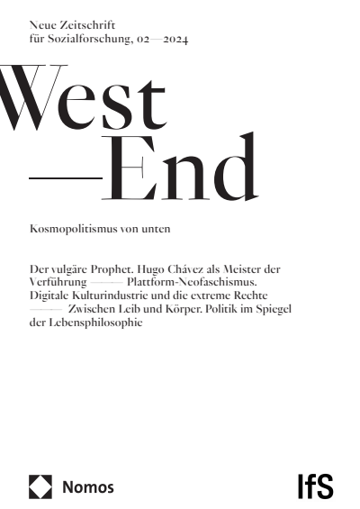 Cover der Ausgabe: WestEnd Jahrgang 21 (2024), Heft 2