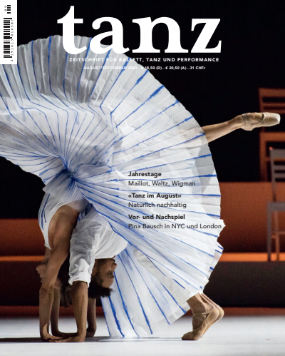 Cover der Ausgabe: tanz Jahrgang 14 (2023), Heft 8-9