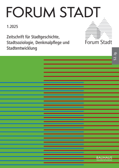 Cover der Ausgabe: Forum Stadt Jahrgang 52 (2025), Heft 1