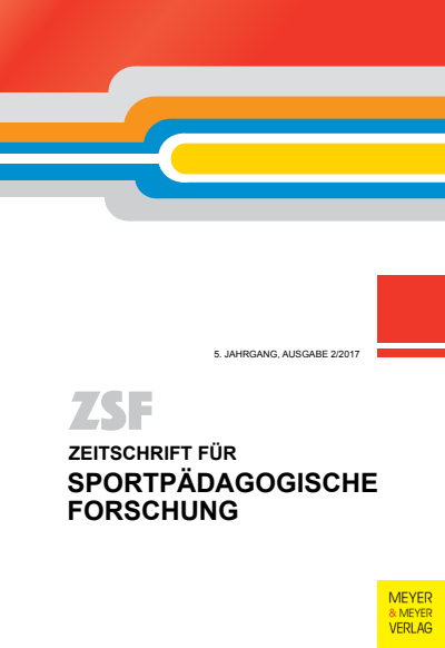 Cover der Ausgabe: ZSF Zeitschrift für sportpädagogische Forschung Jahrgang 5 (2017), Heft 2