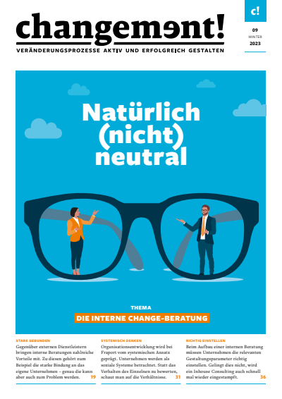 Cover der Ausgabe: changement! Jahrgang 7 (2023), Heft 9