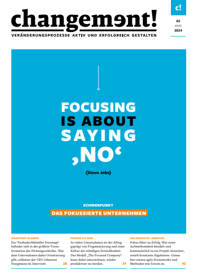 Cover der Ausgabe: changement! Jahrgang 8 (2024), Heft 2