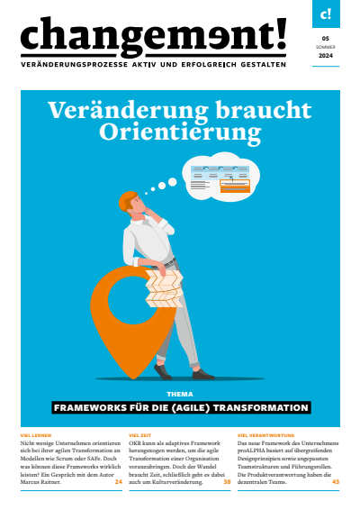 Cover der Ausgabe: changement! Jahrgang 8 (2024), Heft 5