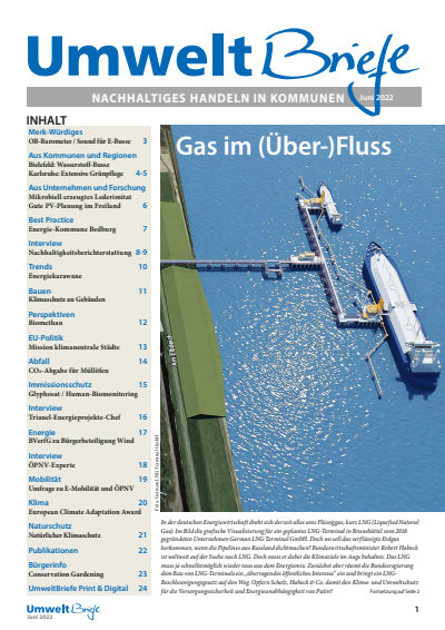 Cover der Ausgabe: UmweltBriefe Jahrgang 26 (2022), Heft 6