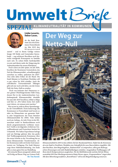 Cover der Ausgabe: UmweltBriefe Jahrgang 26 (2022), Heft Spezial 1