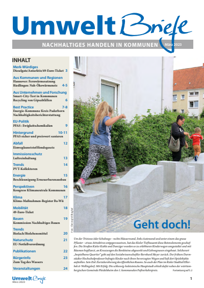 Cover der Ausgabe: UmweltBriefe Jahrgang 27 (2023), Heft 3