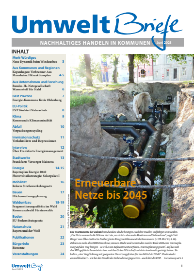 Cover der Ausgabe: UmweltBriefe Jahrgang 27 (2023), Heft 6