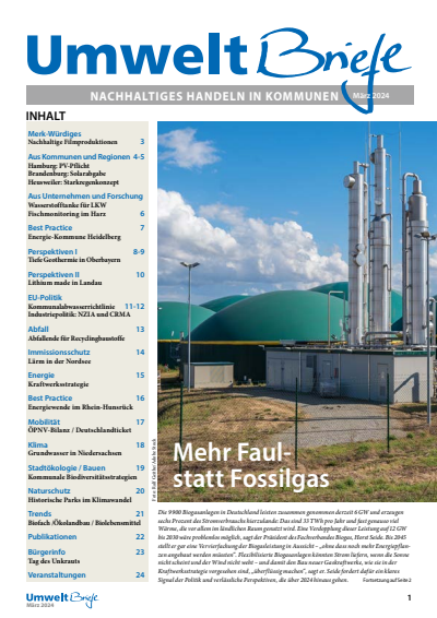 Cover der Ausgabe: UmweltBriefe Jahrgang 28 (2024), Heft 3