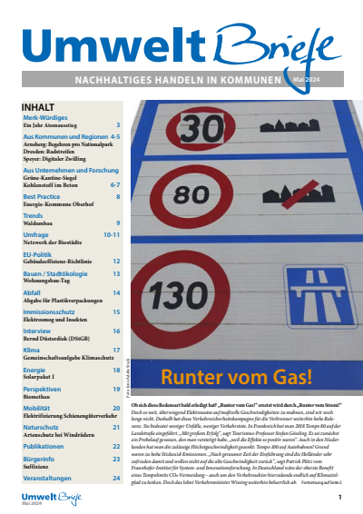 Cover der Ausgabe: UmweltBriefe Jahrgang 28 (2024), Heft 5