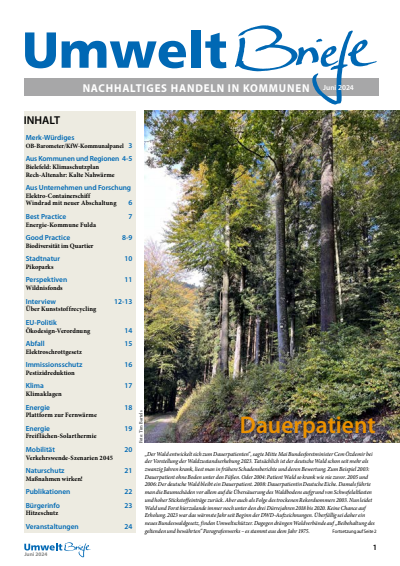 Cover der Ausgabe: UmweltBriefe Jahrgang 28 (2024), Heft 7