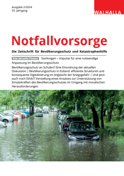 Cover der Ausgabe: Notfallvorsorge Jahrgang 55 (2024), Heft 2