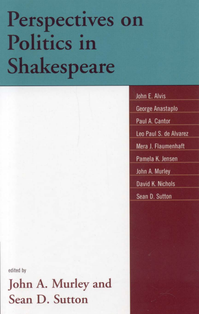 Cover des Buchs: Perspectives on Politics in Shakespeare