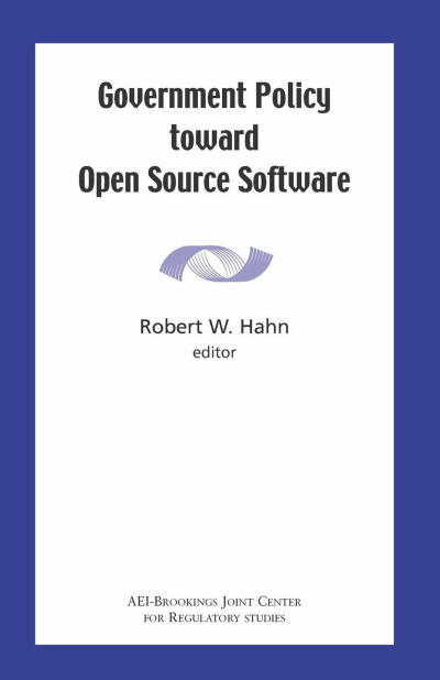 Cover des Buchs: Government Policy Toward Open Source Software