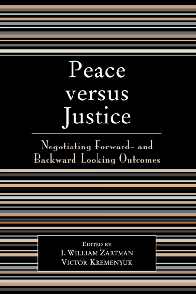 Cover des Buchs: Peace Versus Justice