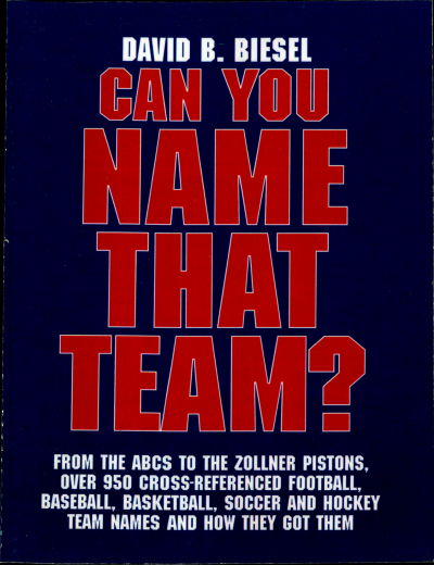Cover des Buchs: Can You Name That Team?