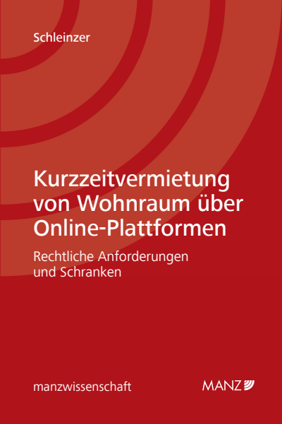 Cover des Buchs: Kurzzeitvermietung von Wohnraum über Online-Plattformen