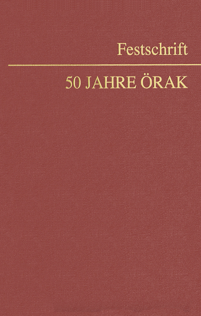 Cover des Buchs: Festschrift 50 Jahre ÖRAK