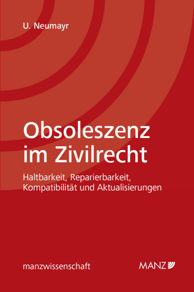 Cover of book: Obsoleszenz im Zivilrecht