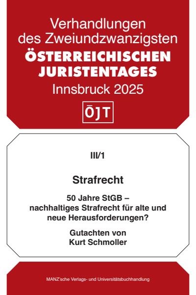 Cover des Buchs: Strafrecht 50 Jahre StGB - nachhaltiges Strafrecht für alte und neue Herausforderungen?