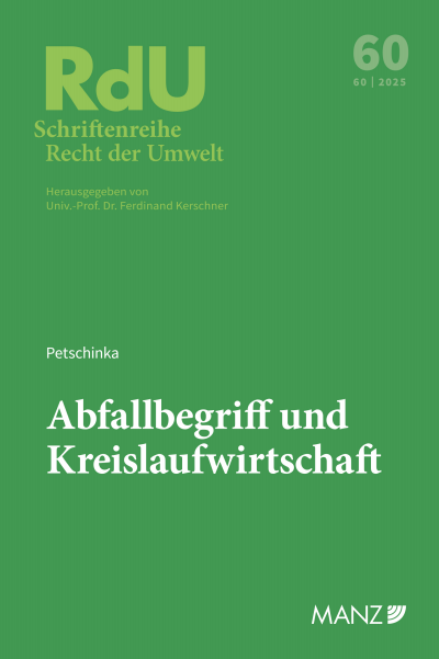Cover des Buchs: Abfallbegriff und Kreislaufwirtschaft