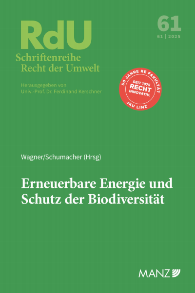 Cover des Buchs: Erneuerbare Energie und Schutz der Biodiversität