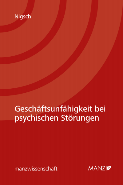 Cover of book: Geschäftsunfähigkeit bei psychischen Störungen