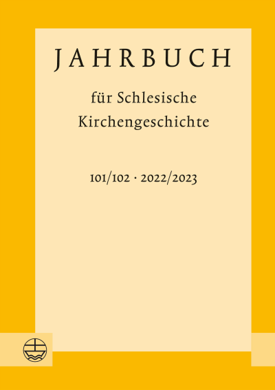 Cover des Buchs: Jahrbuch für Schlesische Kirchengeschichte