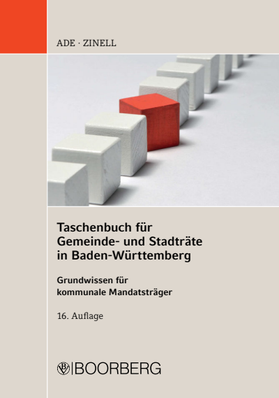Cover of book: Taschenbuch für Gemeinde- und Stadträte in Baden-Württemberg