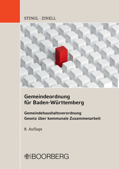 Cover of book: Gemeindeordnung für Baden-Württemberg