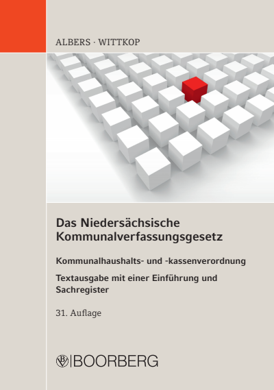 Cover des Buchs: Das Niedersächsische Kommunalverfassungsgesetz